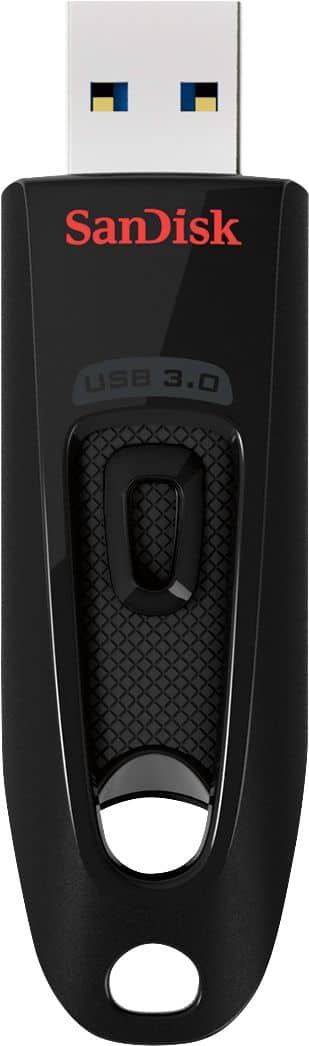 SanDisk - Ultra 128GB USB 3.0 Flash Drive - Black