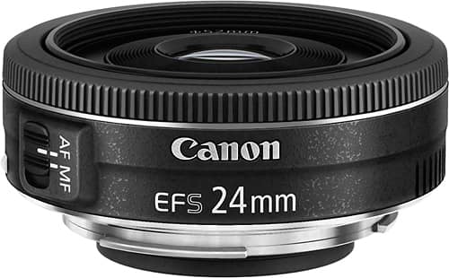 Canon - EF-S24mm F2.8 STM Standard Prime Lens for EOS DSLR Cameras - Black