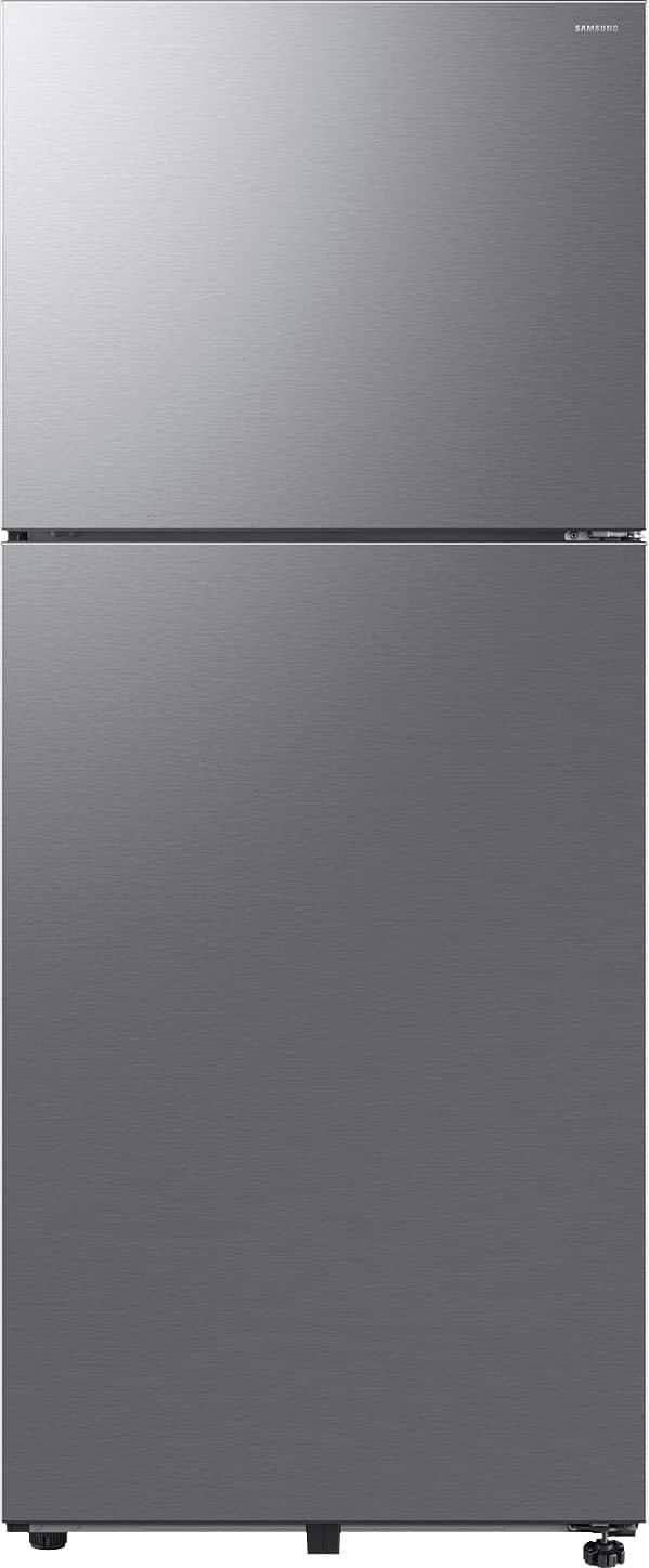 Samsung - 18 cu. ft. Top Freezer Refrigerator with All-Around Cooling - Stainless Steel