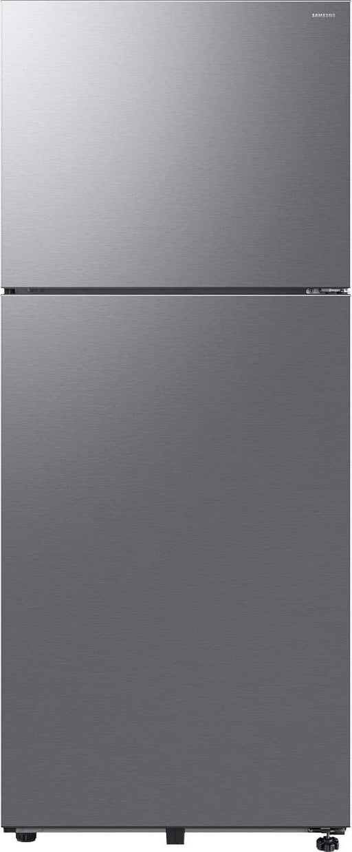 Samsung - 28 in. Wide 18 cu. ft. Garage Ready Top Freezer Refrigerator with All-Around Cooling - Stainless Steel