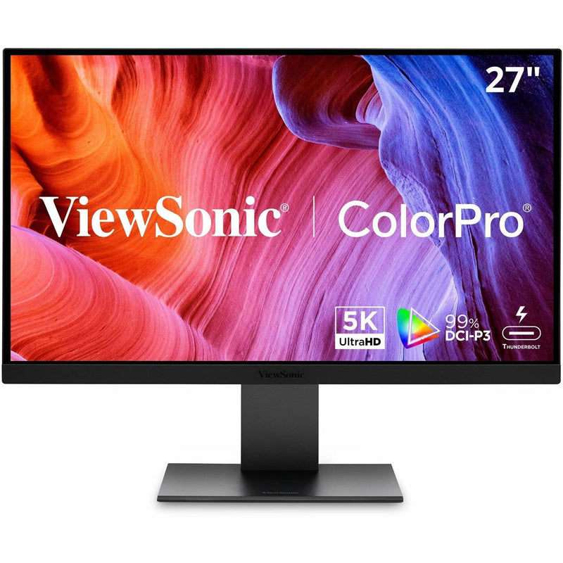 ViewSonic - VP2788-5K 27 IPS 5K UHD Mac- Ready Monitor (Thunderbolt4USB HUB HDMI DP) - Black