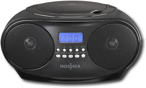 Insignia - CD Boombox - Black