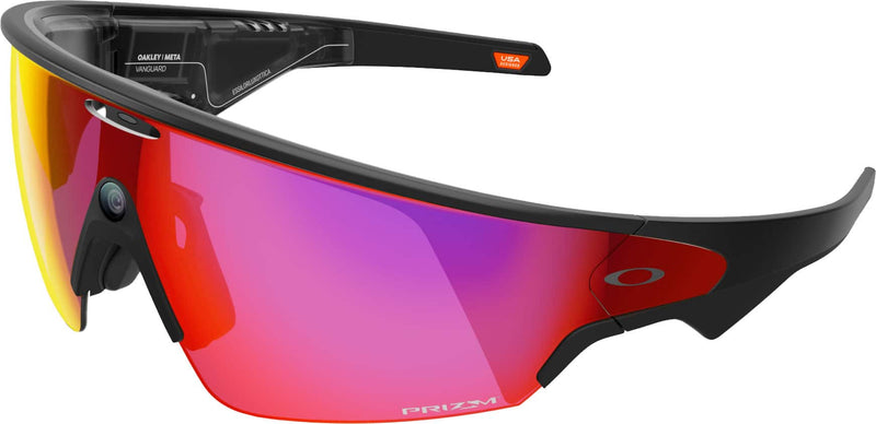 Oakley Meta - Vanguard with Meta AI Audio Photo Video Compatibility - Prizm Road lenses - Black