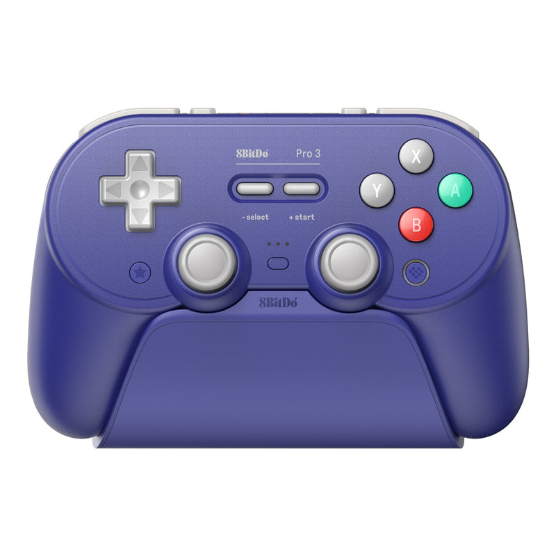 8BitDo - Pro 3 Bluetooth Gaming Controller for Nintendo Switch Nintendo Switch 2 PC - Purple