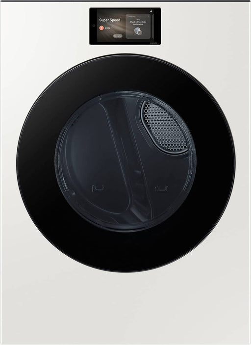 Samsung - 7.6 cu. ft. Bespoke AI Ultra Capacity Front Load Gas Dryer with AI Home - Ivory