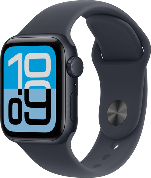 Apple Watch SE 3 (GPS) 40mm Midnight Aluminum Case with Midnight Sport Band - M/L - Midnight - (2025)