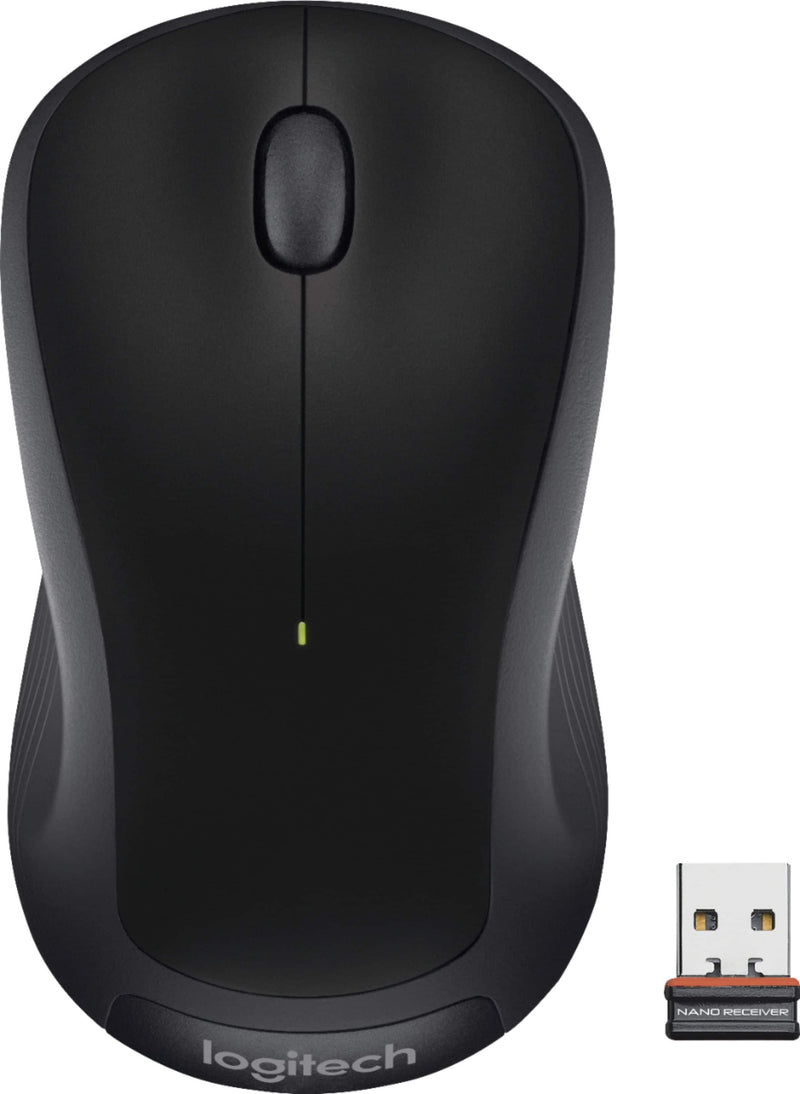 Logitech - M310 Wireless Optical Ambidextrous Mouse - Wireless - Black