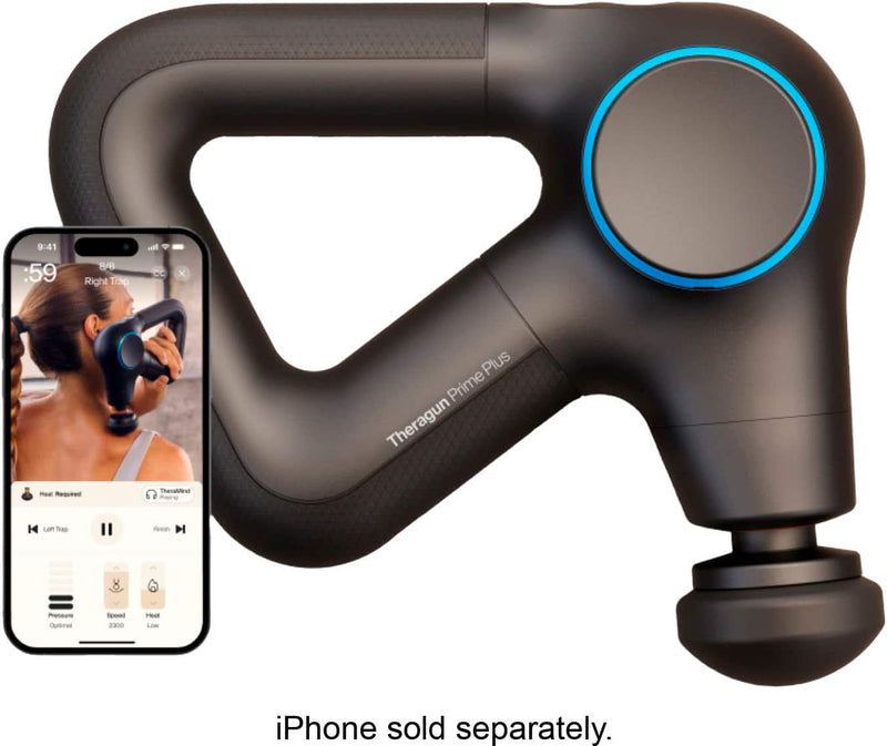 Therabody - Theragun Prime Plus - Powerful Massage Enhanced With Heat For Faster Warm-Up and Recovery - Black