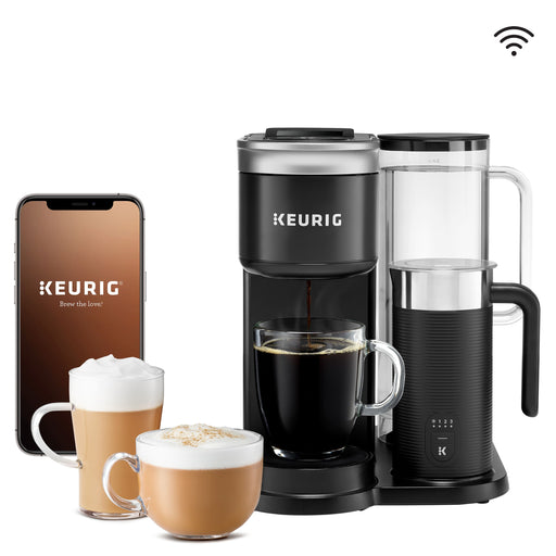 Keurig - K-Cafe SMART Single-Serve Coffee Maker and Latte Machine with WiFi Compatibility - Black