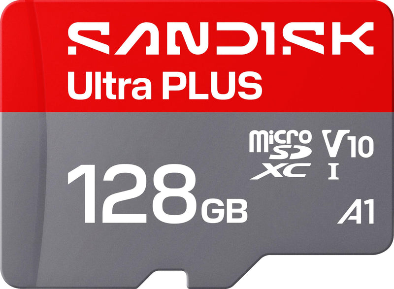 SanDisk - 128GB Ultra PLUS microSD UHS-I Memory Card Read Speeds up to 200MB/s