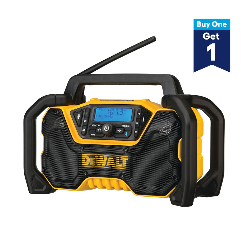 DEWALT 12-volt or 20-volt max Water Resistant Cordless Bluetooth Jobsite radio bluetooth adapter
