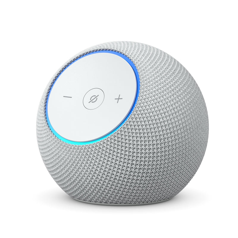 Amazon - Echo Dot Max (newest model) Alexa speaker w/ room-filling sound and built-in smart home hub designed for Alexa+ - Glacier White