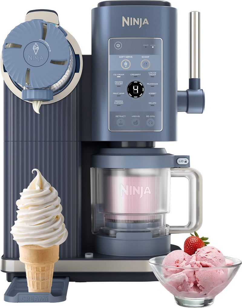 Ninja - CREAMi Scoop  Swirl Ice Cream  Soft Serve Maker 13 One-Touch Programs - Navy