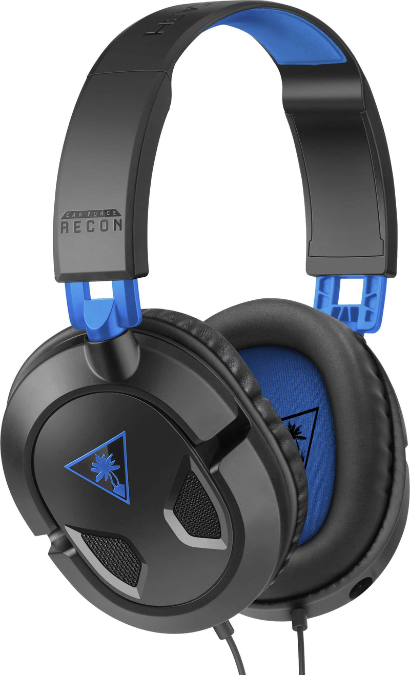 Turtle Beach - Recon 50P Wired Gaming Headset for PS5 PS4 PS4 Pro Xbox Series XS Xbox One PC  Mobile - Black/Blue