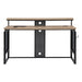 OSP Home Furnishings - ACE 60" Desk with Hutch Shelf - River Oak/Black