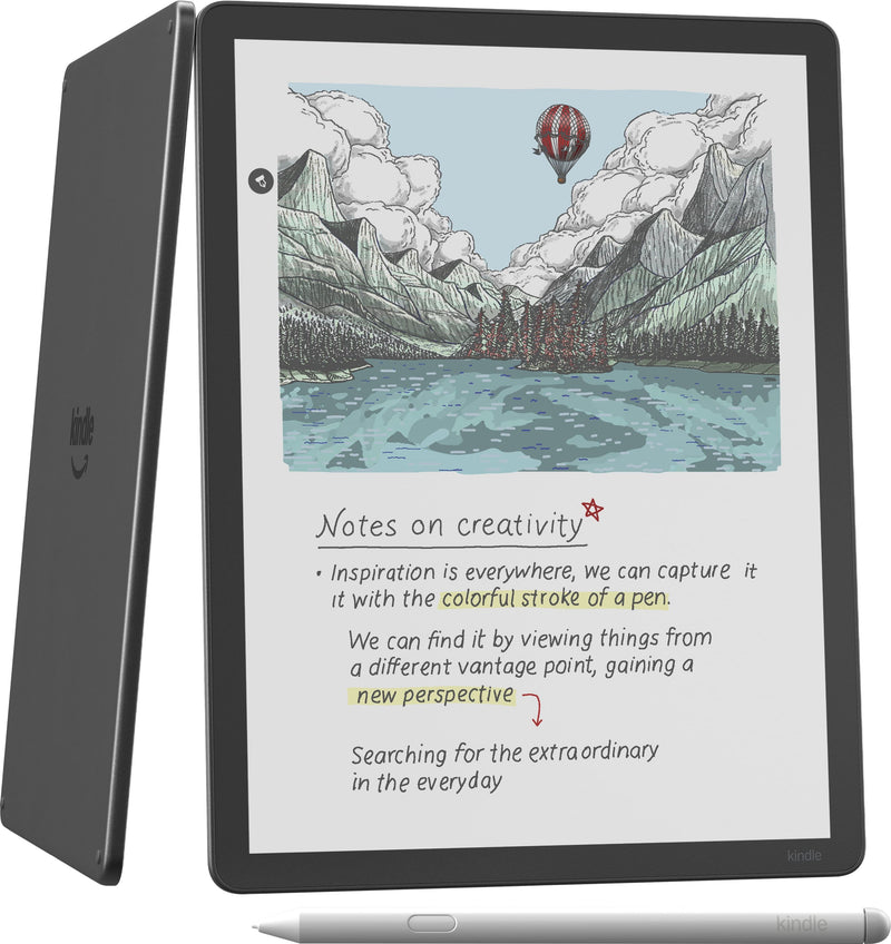 Amazon - Kindle Scribe Colorsoft 64GB (newest model) 11 paper-like color display with front light Thin light powerful - 2025 - Graphite