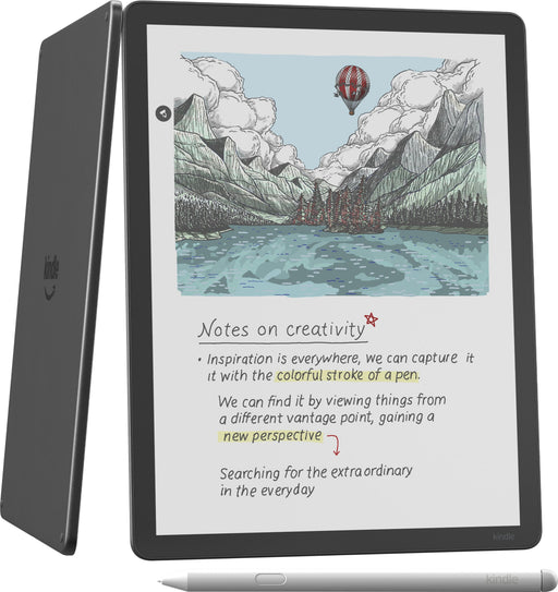 Amazon - Kindle Scribe Colorsoft 64GB (newest model) 11 paper-like color display with front light Thin light powerful - 2025 - Graphite
