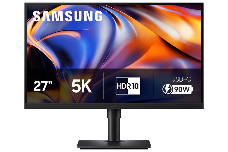 Samsung - 27" ViewFinity S8 (S80HF) 5K UHD High Resolution Monitor with USB-C and Ergonomic Stand (HDMI USB-C DP) - Black