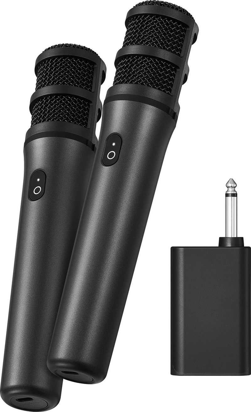 Insignia - Wireless Microphone Pair - Black