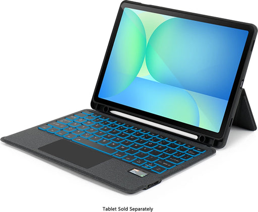 SaharaCase - ProTouch Slim Keyboard Case with Track Pad for Samsung Galaxy Tab S10 Lite (2025) and Tab S10 FE - Black