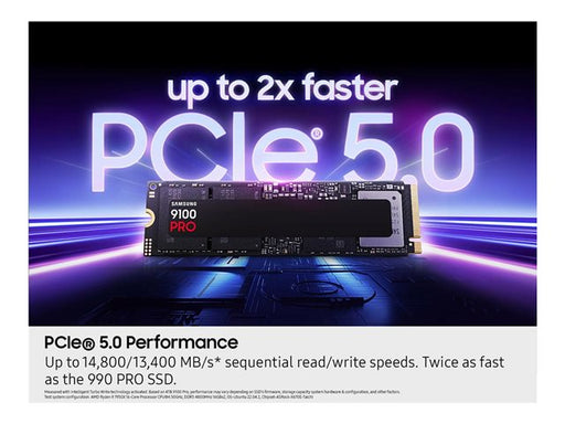 Samsung -  9100 PRO 4TB Internal SSD PCIe Gen 5x4 NVMe Speeds Up to 14800 MB/s