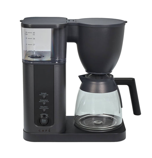 Caf - Specialty Smart 10-Cup and Single Serve Coffee Maker with Glass Carafe - Matte Black