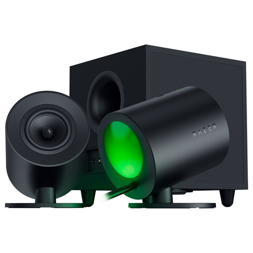 Razer - Nommo V2 Full-Range 2.1 PC Gaming Speakers with Wired Subwoofer (3 Piece) - Black