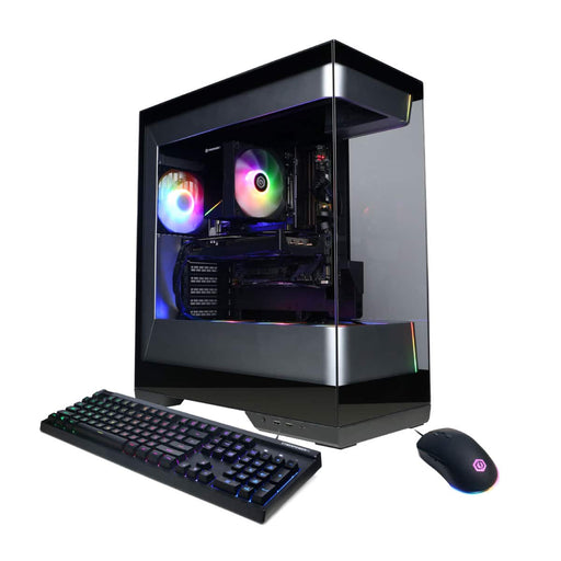 CyberPowerPC - Gaming Desktop - AMD Ryzen 5 9500F - NVIDIA GeForce RTX 5060 Ti 8GB - 16GB DDR5 - 1TB PCIe 4.0 SSD Storage - Black
