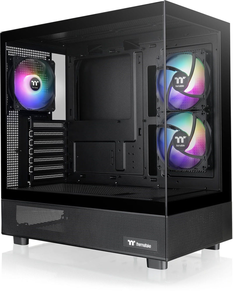 Thermaltake - View 270 Plus TG ARGB Mid Tower E-ATX PC Case - Black