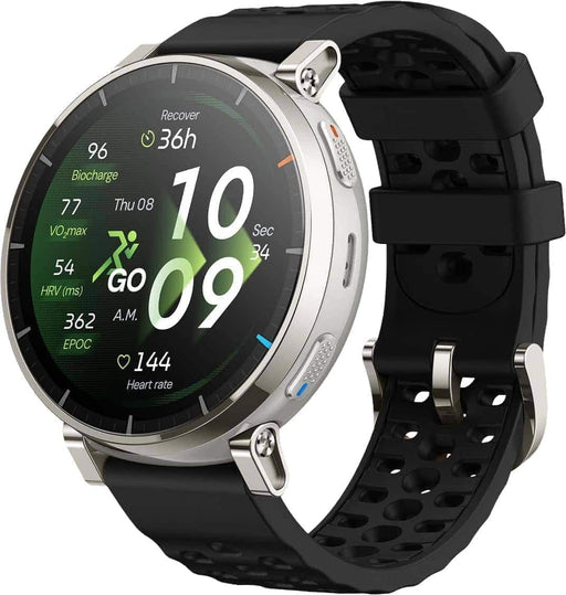 Amazfit - Active 3 Premium 45mm Smartwatch - Apex Silver - Silver - (2026)