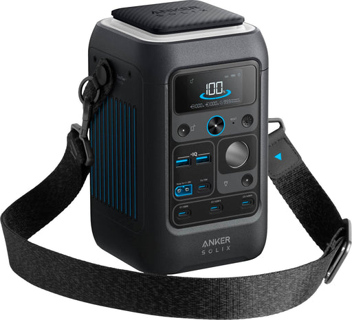 Anker - SOLIX C300X DC Portable Power Station 288Wh (90000mAh) Extremely Portable  Fast Charge (288 Wh Capacity) - Black