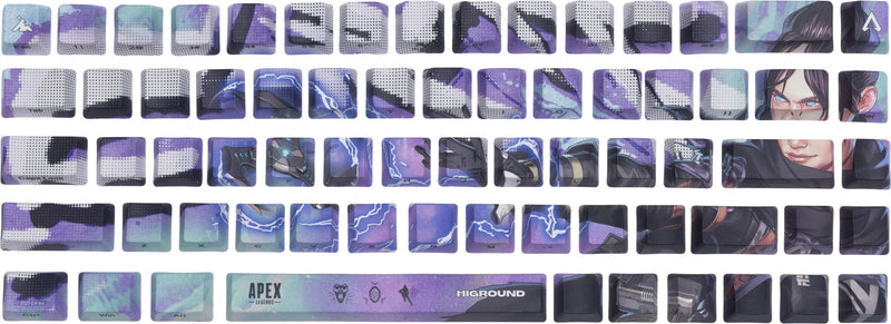 Higround - APEX Legends 68 Key Artisan PBT Keycaps - Wraith