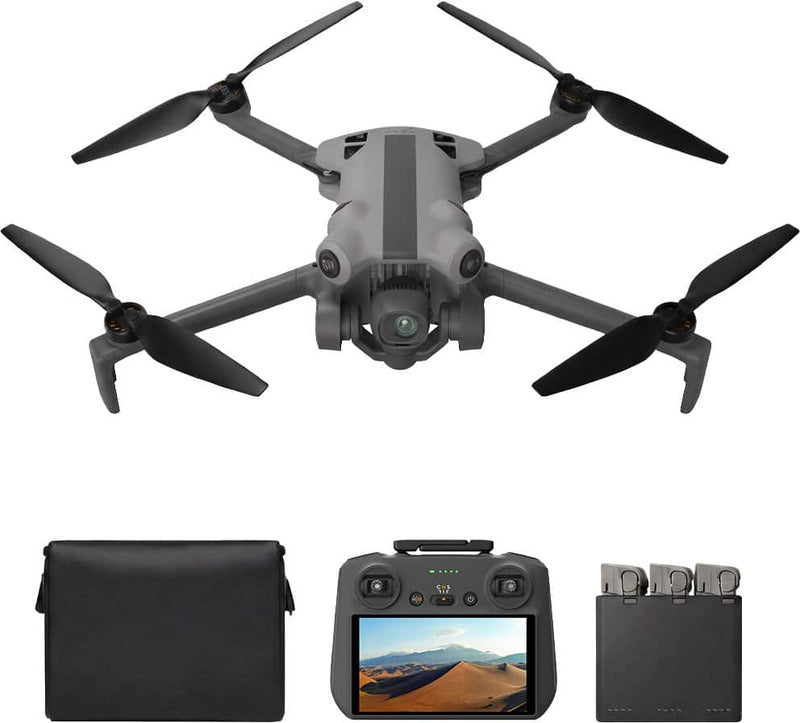 SKYROVER - X1 Fly More Combo 8K Drone Bundle with Remote Screen Controller - Gray