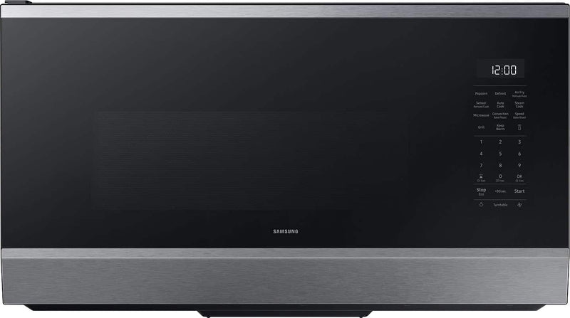 Samsung - 1.7 cu ft. Bespoke Smart Over-the-Range Microwave with Air Fry Max  Convection - Stainless Steel