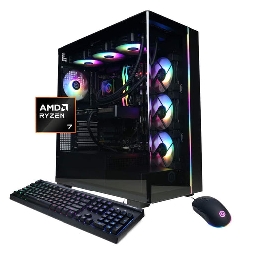 CyberPowerPC - Gaming Desktop - AMD Ryzen 7 9800X3D - NVIDIA GeForce RTX 5070 12GB - 32GB DDR5 - 2TB PCIe 4.0 SSD - Black