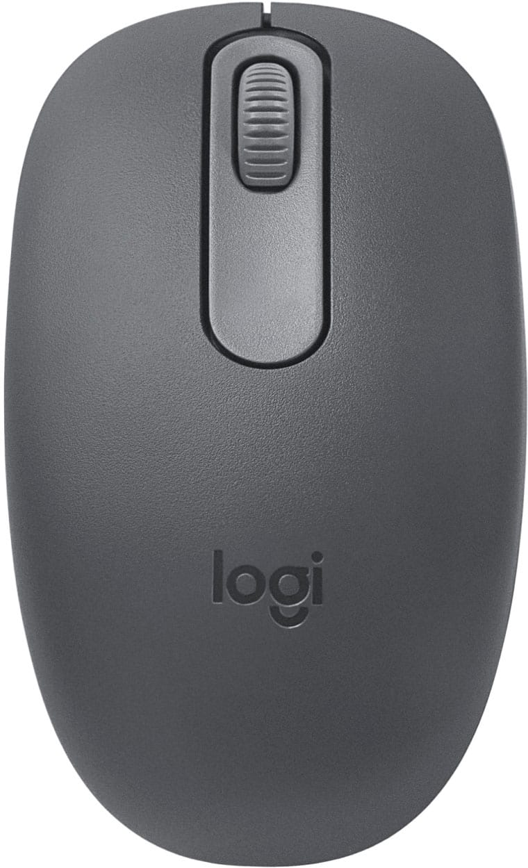 Logitech - M196 Lightweight Bluetooth Wireless Optical Mouse Compact 3-Button Ambidextrous Mouse with Smooth Tracking - Wireless - Graphite