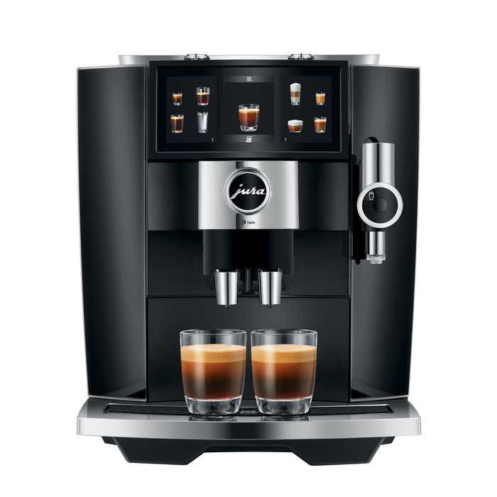 Jura - J8 twin Automatic Single Serve Coffee Maker and Espresso Machine - Black