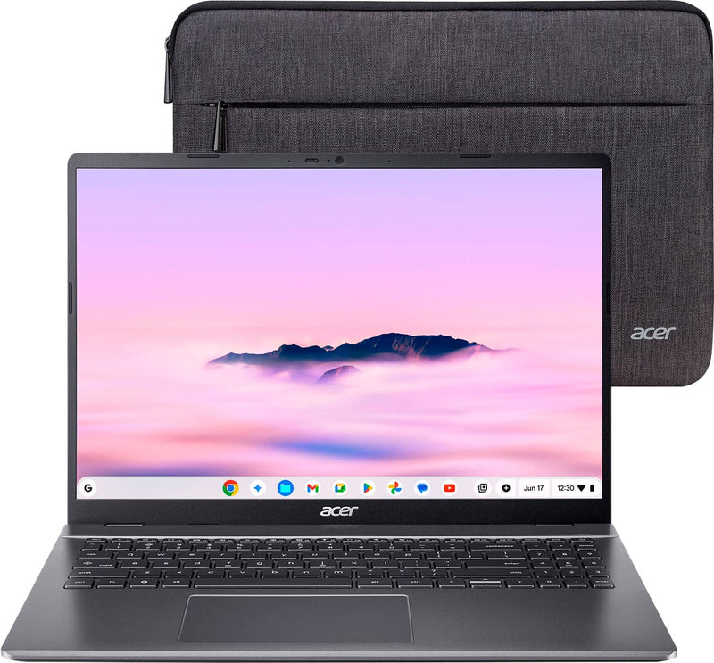 Acer - Chromebook Plus 516 Laptop with Google AI  16" WUXGA Display - Intel i3-1315U  8GB LPDDR5  128GB UFS  Wi-Fi 6E - Steel Gray