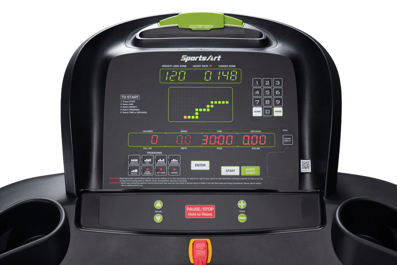 SportsArt - T615 FOUNDATION TREADMILL WITH ECO-GLIDE/CONTACT HEART RATE