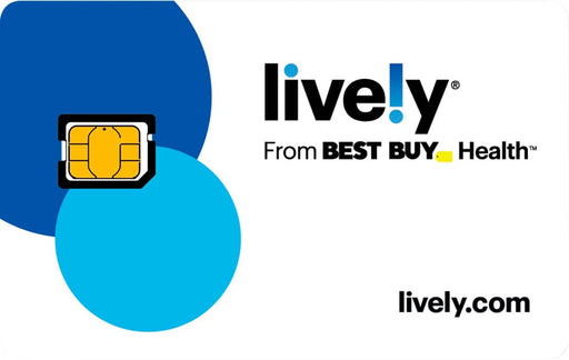 Lively - Lively SIM Card Kit Unlimited Talk and Text with Access to Exclusive Services - Gold