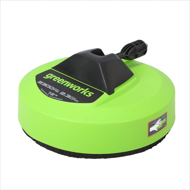 Greenworks - 12" Pressure Washer Surface Cleaner Attachment - Green