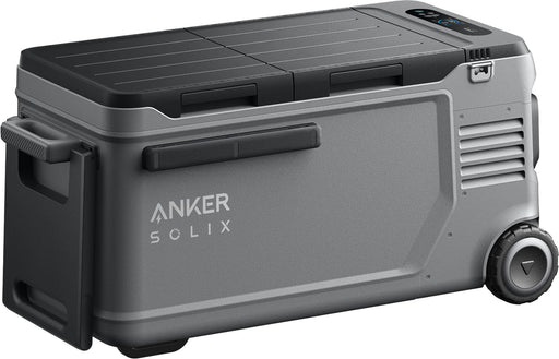 Anker - SOLIX Everfrost 2 Electric Cooler 58L(61QT) with 288Wh Plug in Battery Refrigerator/Freezer Powered by AC/DC/Solar - Gray