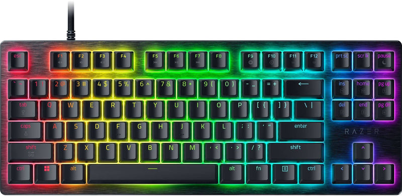 Razer - Huntsman V3 8KHz TKL Wired Hall Effect Magnetic Linear Switch Gaming Keyboard with Rapid Trigger - Black