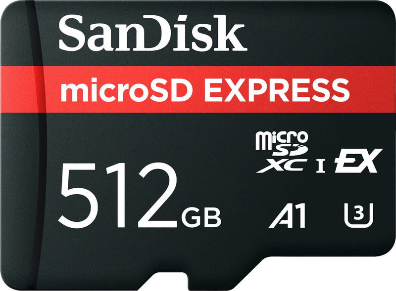 SanDisk - Express 512GB microSD PCIe 3.1 NVMe UHS-I Memory Card works with compatible Nintendo Switch systems