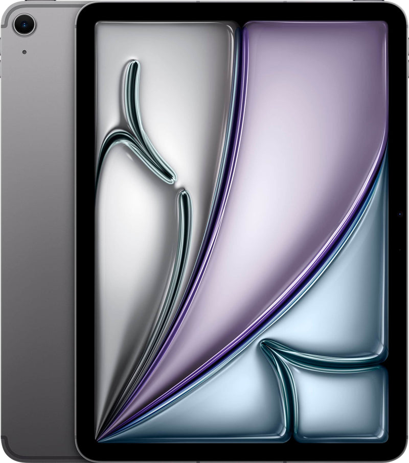 Apple - 11-inch iPad Air M3 chip Built for Apple Intelligence Wi-Fi + Cellular 1TB - Space Gray (Unlocked)