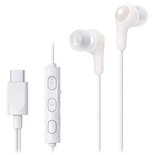 JVC - Gumy Connect Wired Headphones with USB-C Connector - White