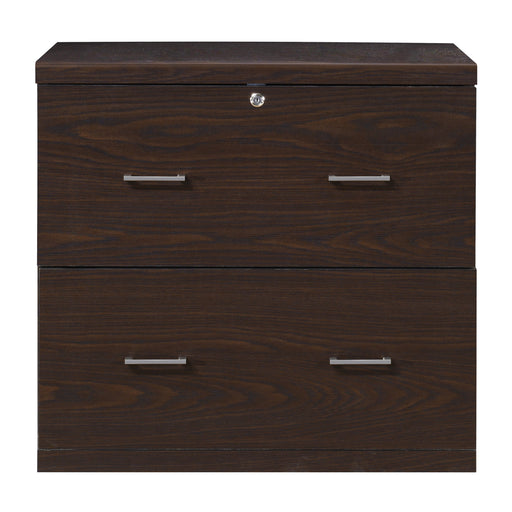 OSP Home Furnishings - Alpine 2-Drawer Lateral File with Lockdowel Fastening System - Espresso