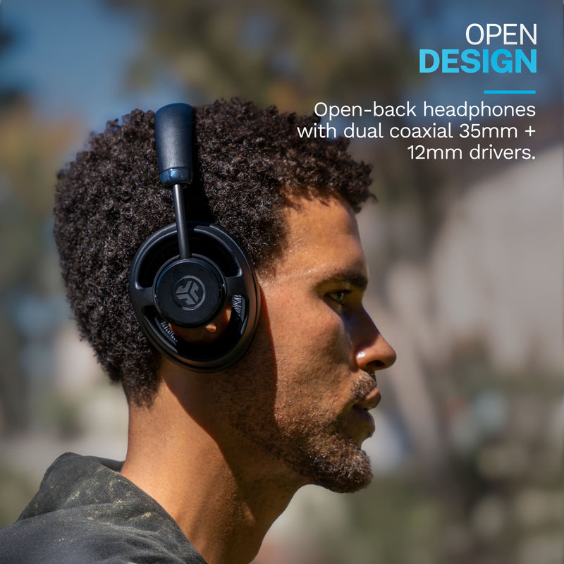 JLab - JBuds Open Wireless Open-Ear Headphones - Black