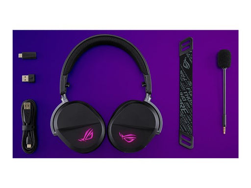 ASUS - ROG Pelta Wireless Gaming Headset for PC/Mac PS5 PS4 and Switch - Black