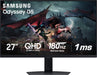 Samsung - 27 Odyssey G50D QHD IPS 180Hz 1ms AMD FreeSync and G-Sync Compatible Gaming Monitor with HDR 400 (DisplayPort HDMI) - Black